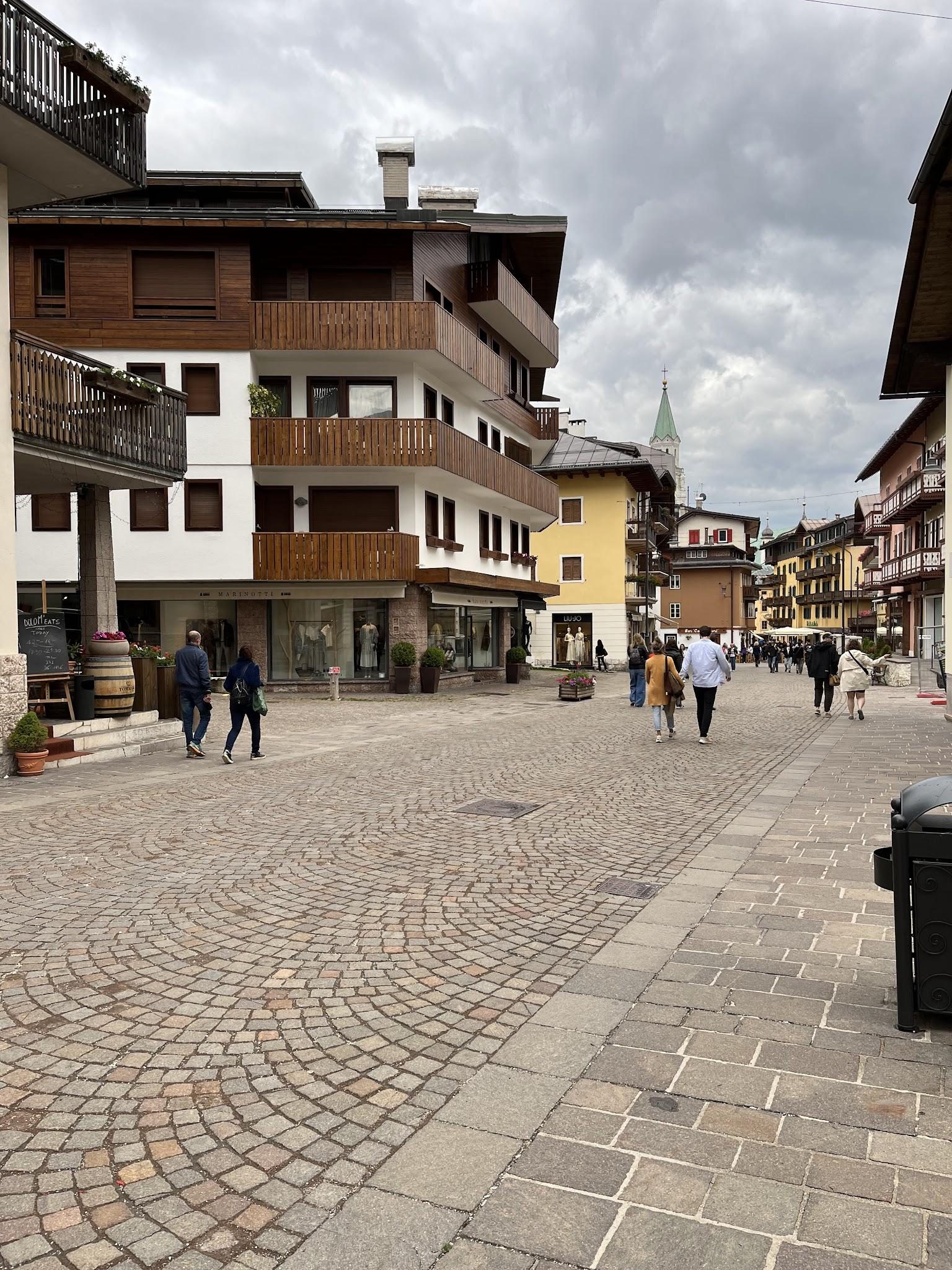 Les rues piétonnes de Cortina d’Ampezzo