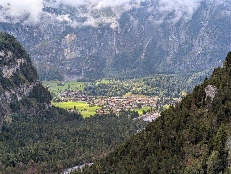 Vue de la randonnée au lac oeschinen